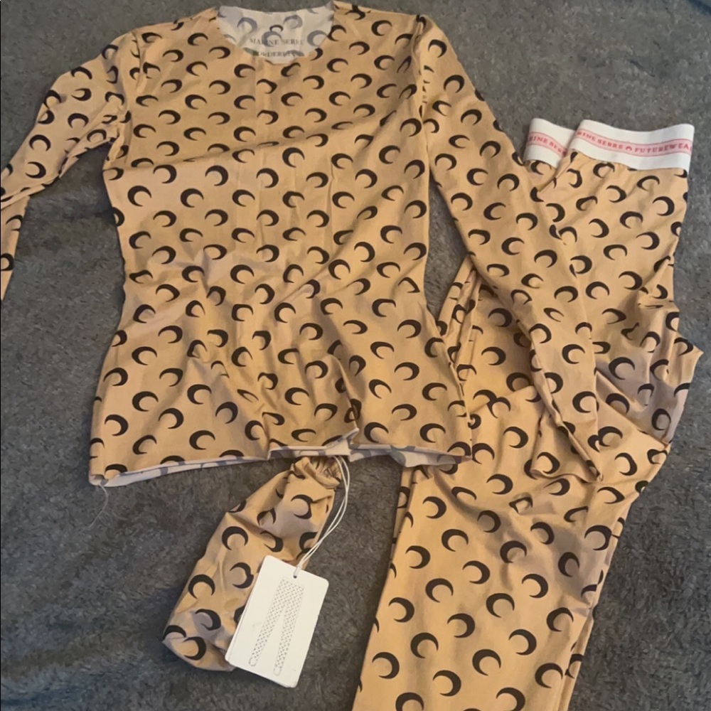 Marine Serre 2pc leggings set